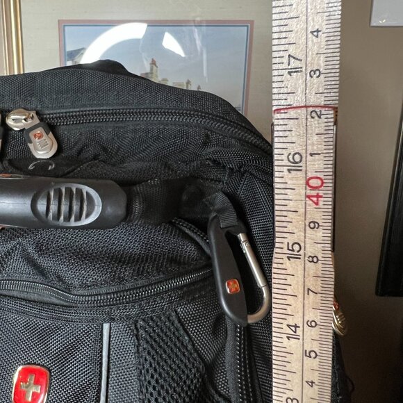 Wenger SwissGear Laptop‎ Backpack Black Travel School Bag Padded Computer NiSC - Picture 13 of 13